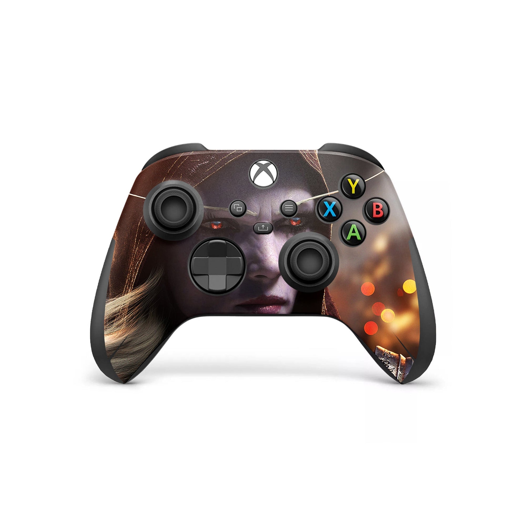 A video game skin featuring a Azeroth Adventures 4 design for the Xbox Series X Controller.