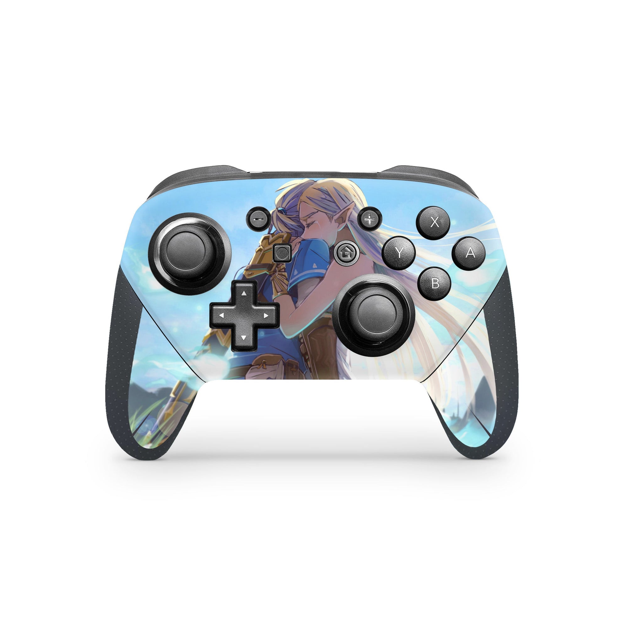 A video game skin featuring a Guardian of the Realm 3 design for the Nintendo Switch Pro Controller.