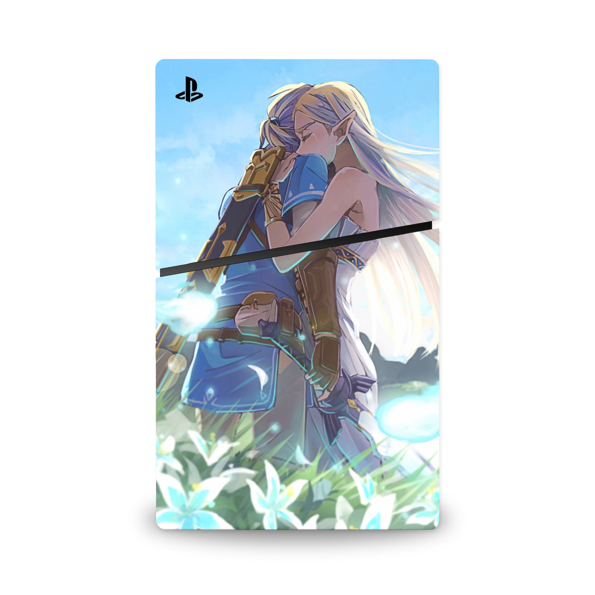 A video game skin featuring a Guardian of the Realm 3 design for the PS5 Slim.