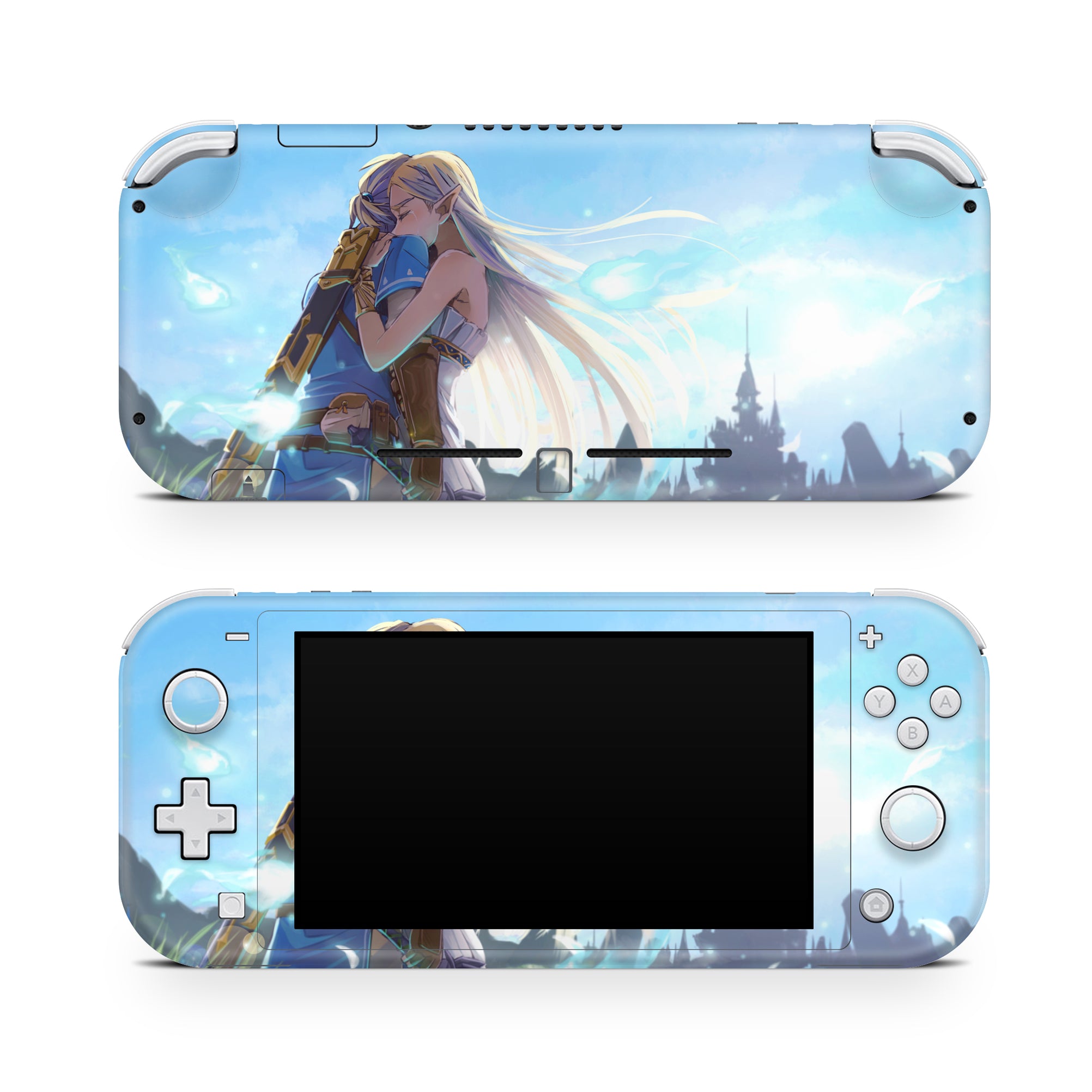 A video game skin featuring a Guardian of the Realm 3 design for the Nintendo Switch Lite.