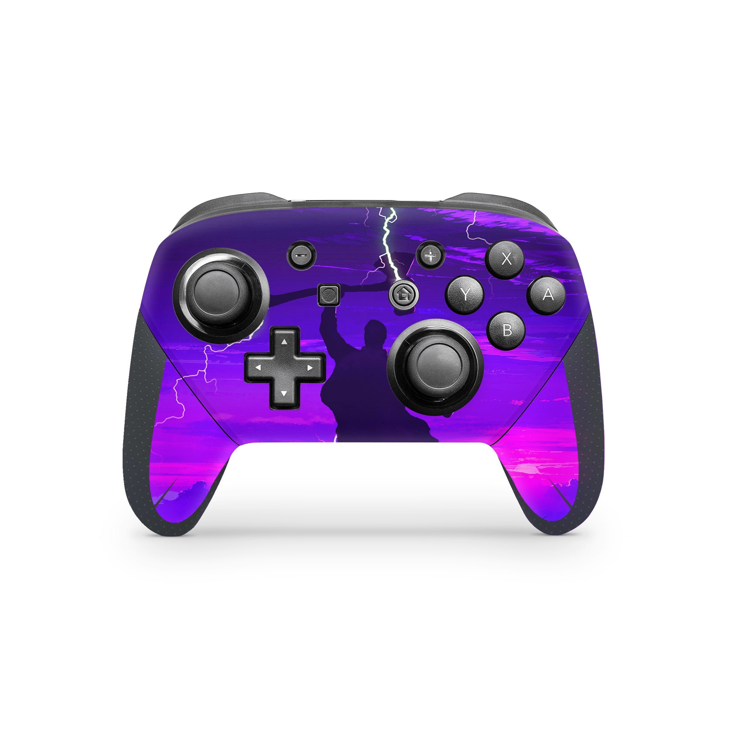 A video game skin featuring a Marvel Comics Thor design for the Switch Pro Controller.