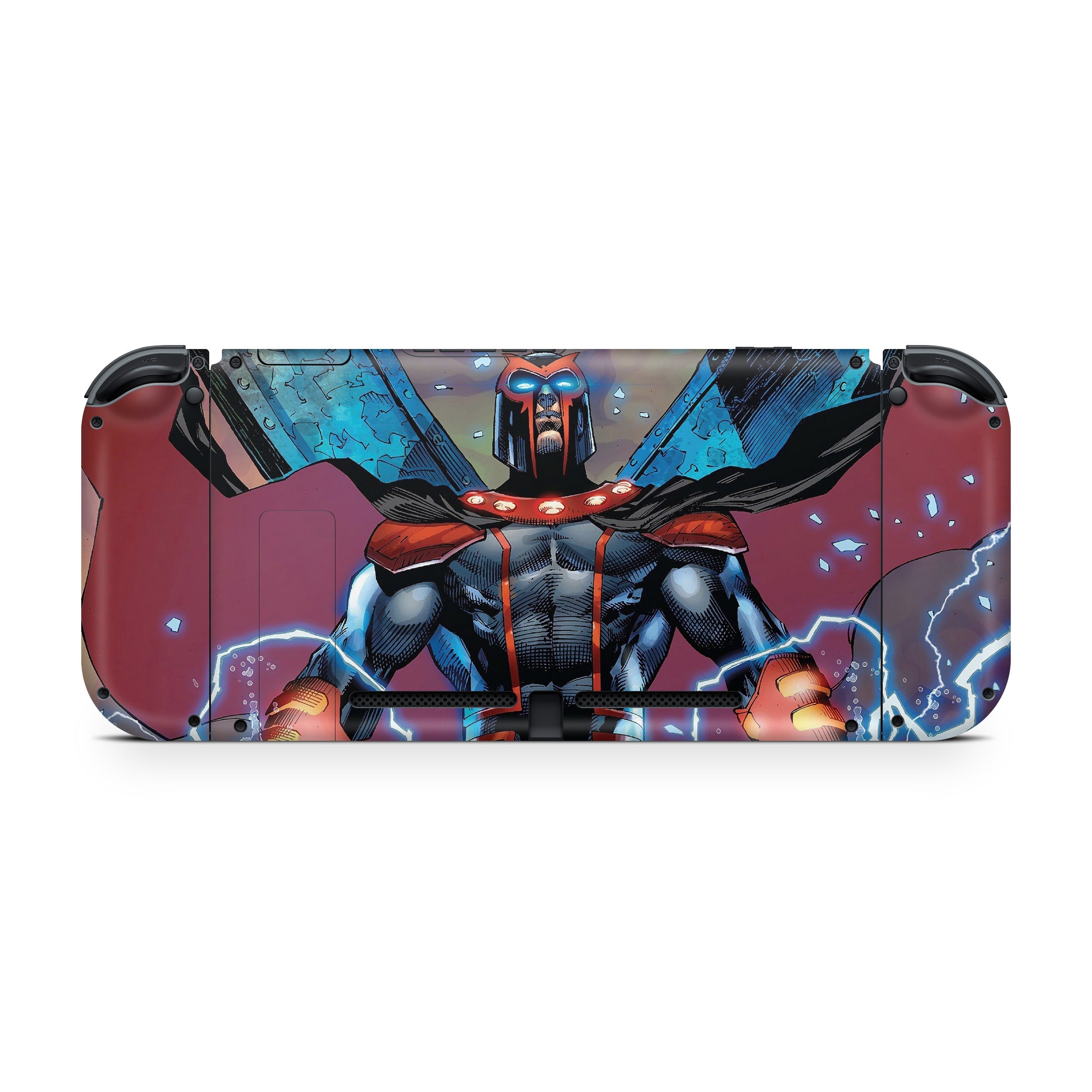 A video game skin featuring a Marvel Comics X Men Magneto design for the Nintendo Switch.